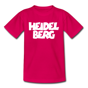 T-Shirts mit zweizeiligem Heidelberg-Aufdruck