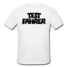 T-Shirts für Testfahrer
