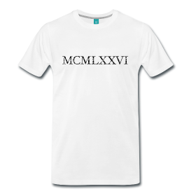 MCMLXXVI Jahrgang 1976 Geburtstag T-Shirt Römisch Vintage