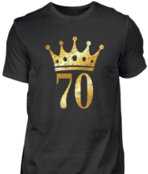 T-Shirts zum 70. Geburtstag